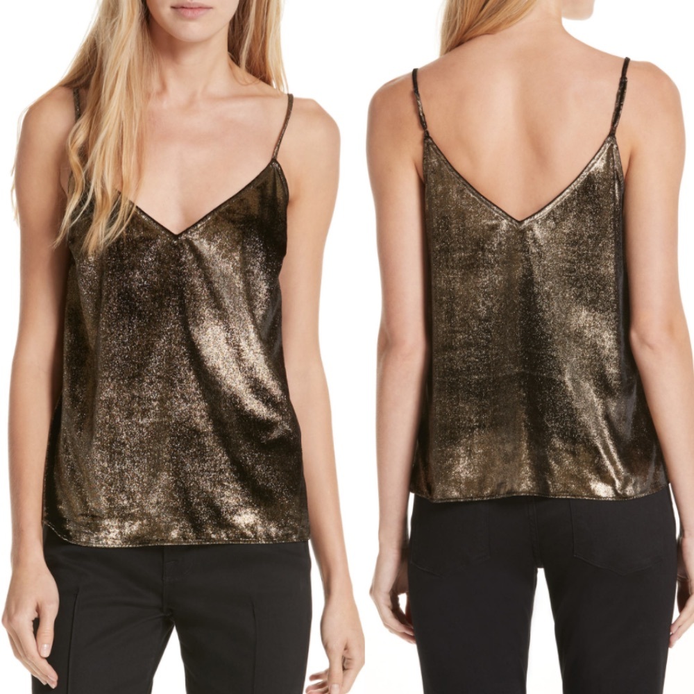 Frame Gold Velvet Camisole